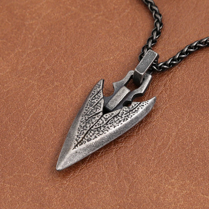 Steel Arrowhead Necklace - No Chain 1 - Cowboy Outpost