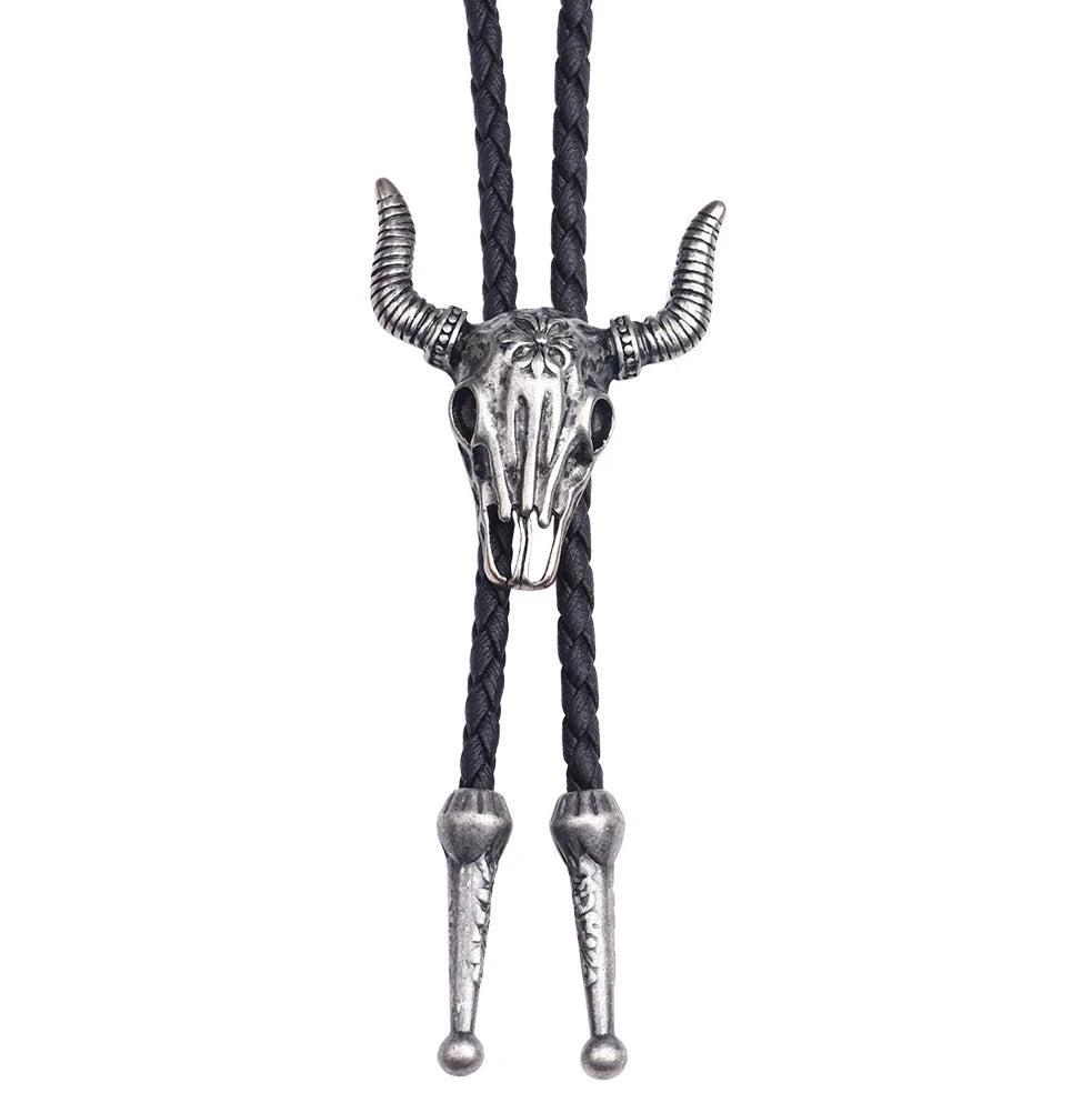 Leather Retro Bolo Tie - Cowboy Outpost