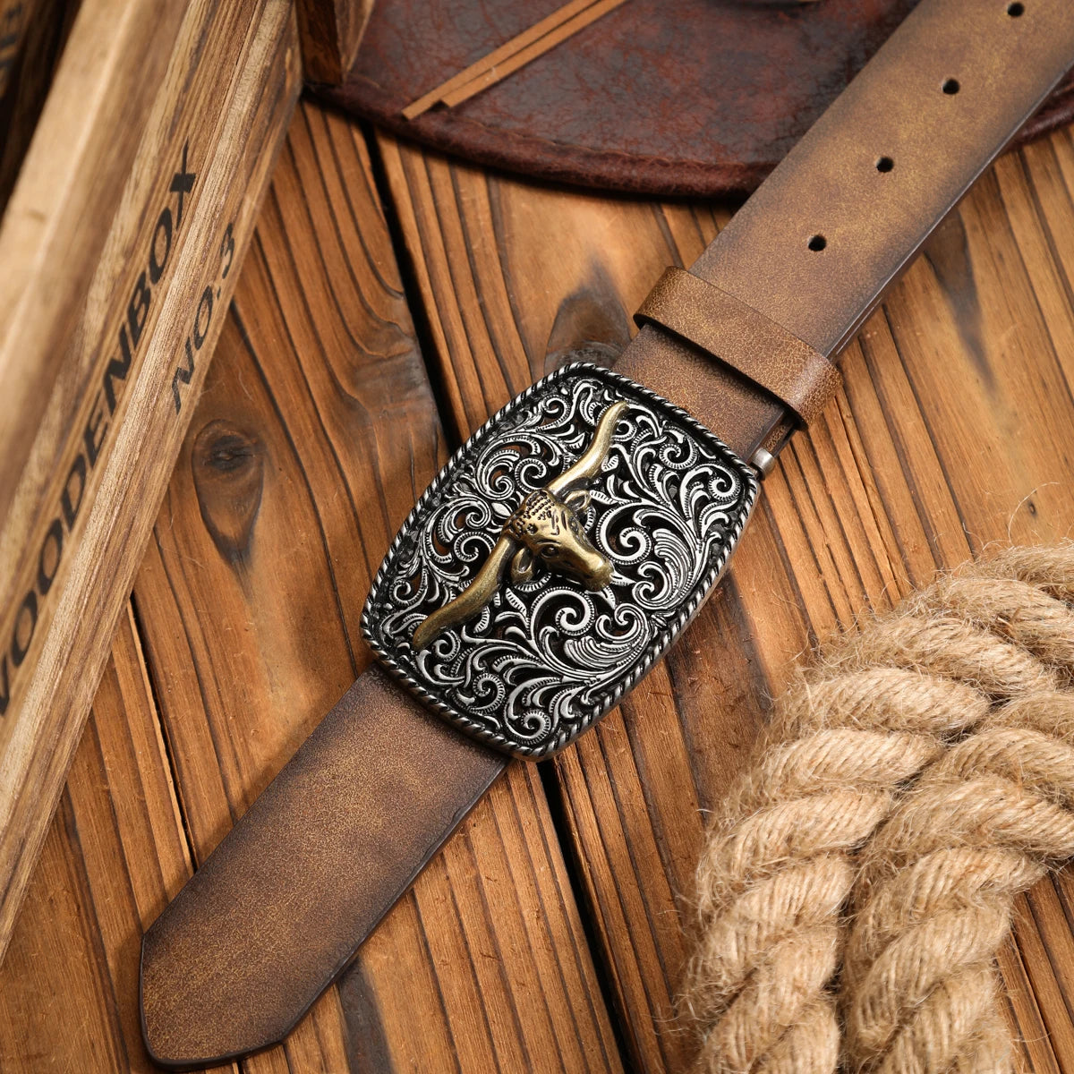 Retro Buckle Belt - black - Cowboy Outpost