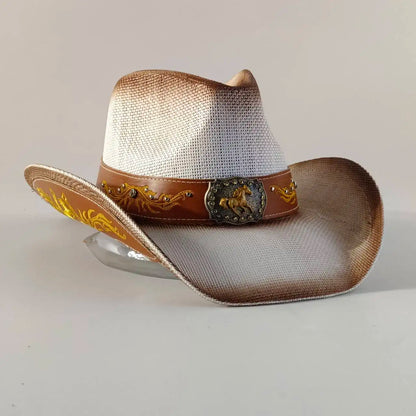 Straw Decal Cowboy Hat - 5 - Cowboy Outpost