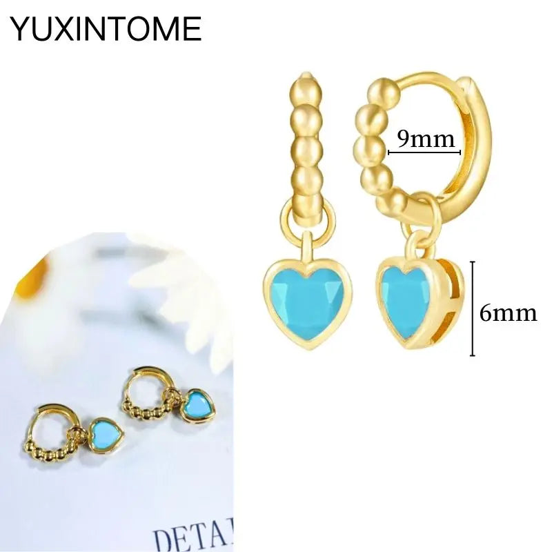 Turquoise Silver Earrings - Cowboy Outpost