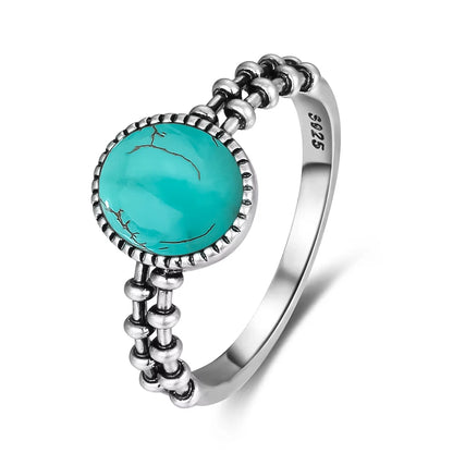Turquoise Sterling Ring - R473TU - Cowboy Outpost