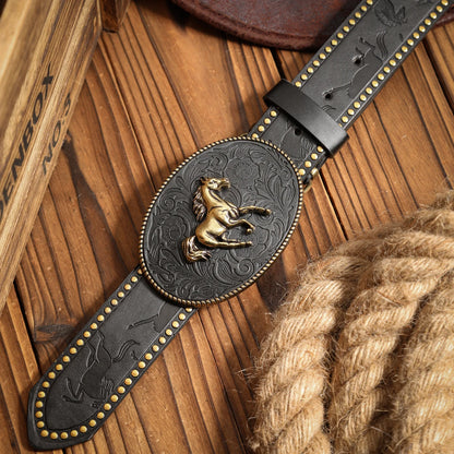 Metal Belt - Camel - Cowboy Outpost