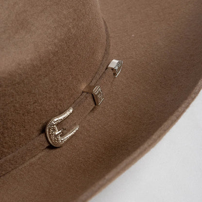Felt Wide Brim Cowboy Hat - YELLOW - Cowboy Outpost