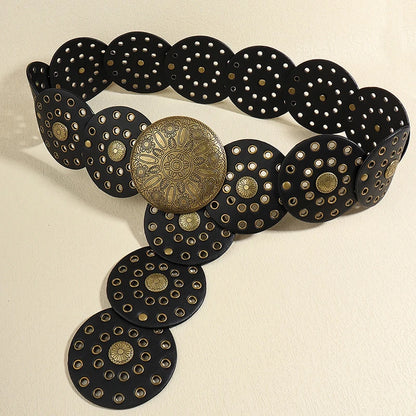Denim Hollowed Belt - Cowboy Outpost