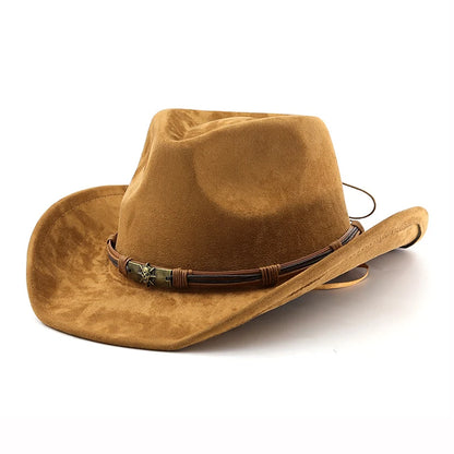 Suede Rolled Cowboy Hat - Cowboy Outpost