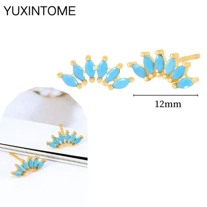 Turquoise Silver Earrings - Cowboy Outpost