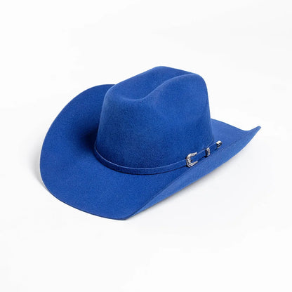 Felt Wide Brim Cowboy Hat - lake blue - Cowboy Outpost