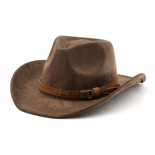 Leather Cowboy Hat - Camel - Cowboy Outpost