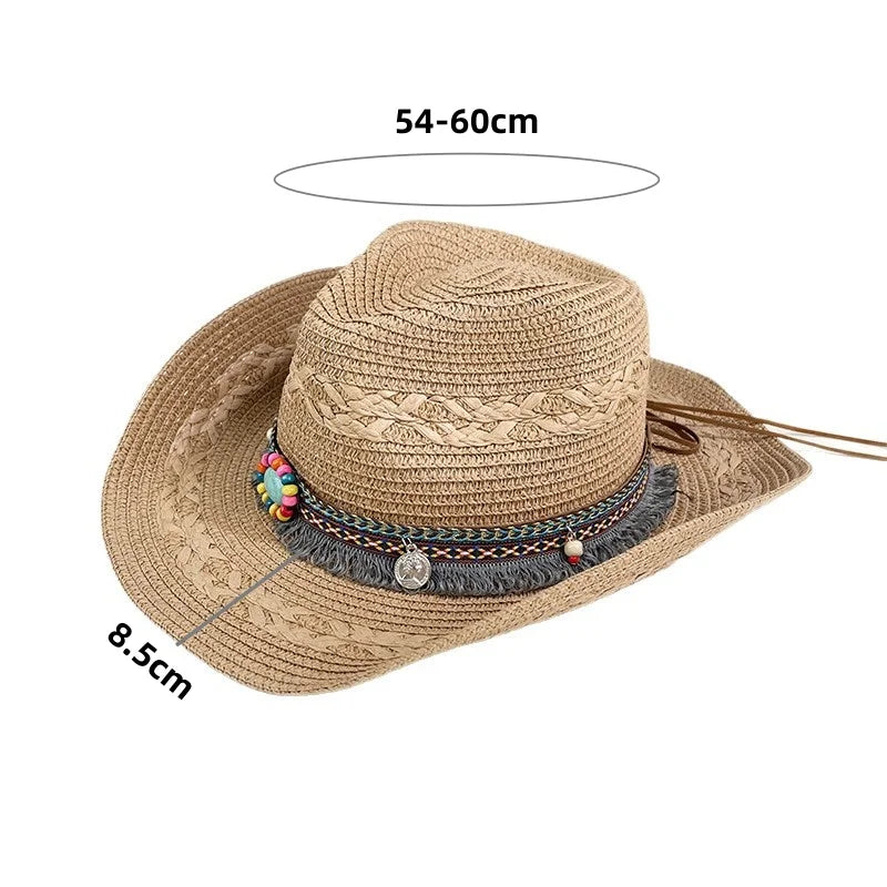 Straw Woven Cowboy Hat - Cowboy Outpost