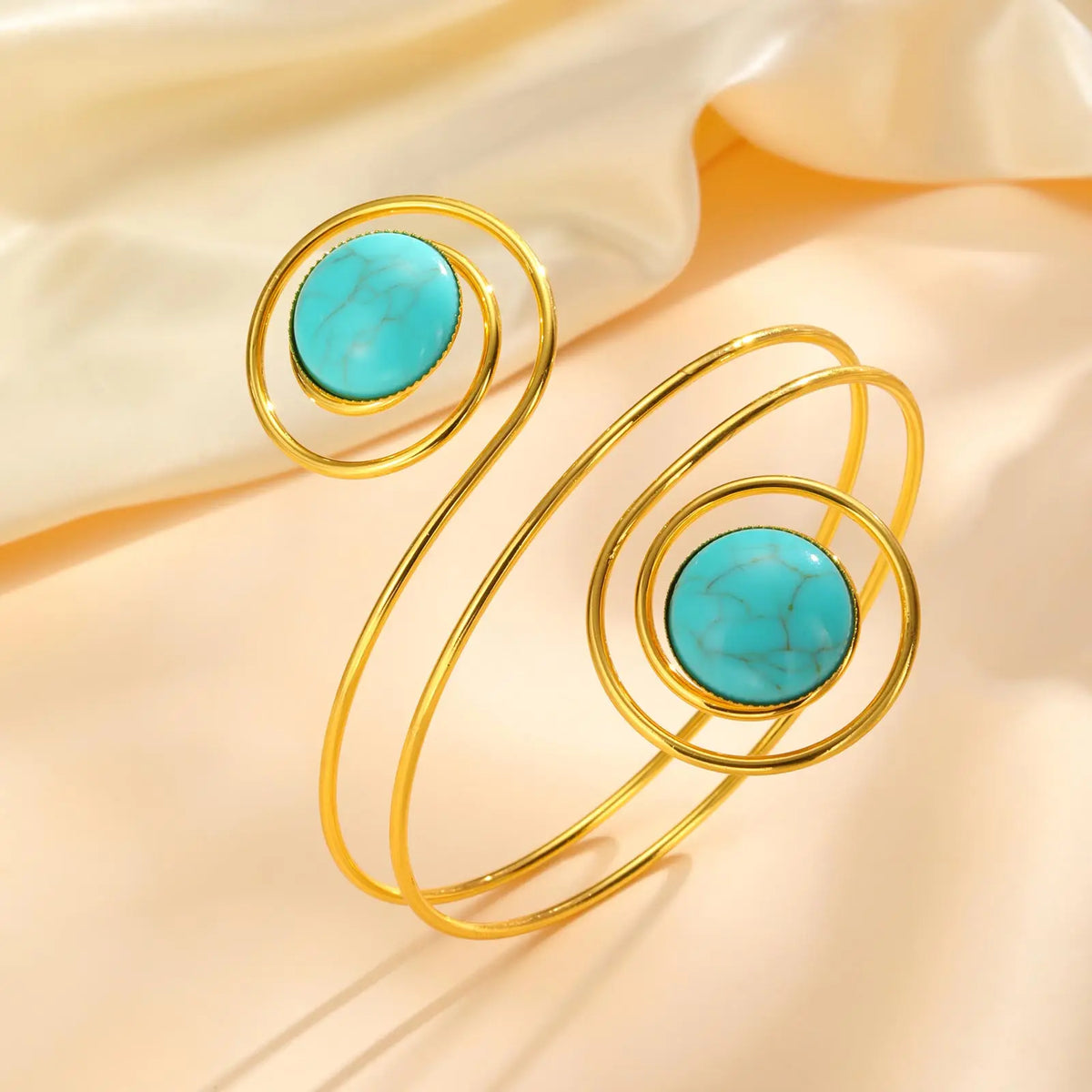 Turquoise Spiral Bracelet - Cowboy Outpost