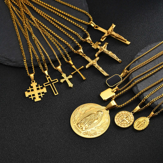 Steel Gold Necklace - Cowboy Outpost