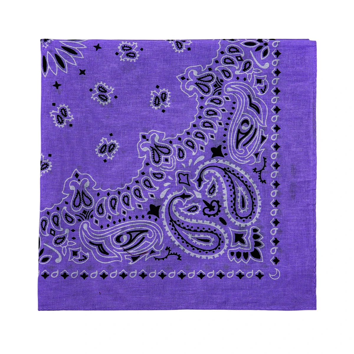 Square Cotton Paisley Bandana - meihong - Cowboy Outpost