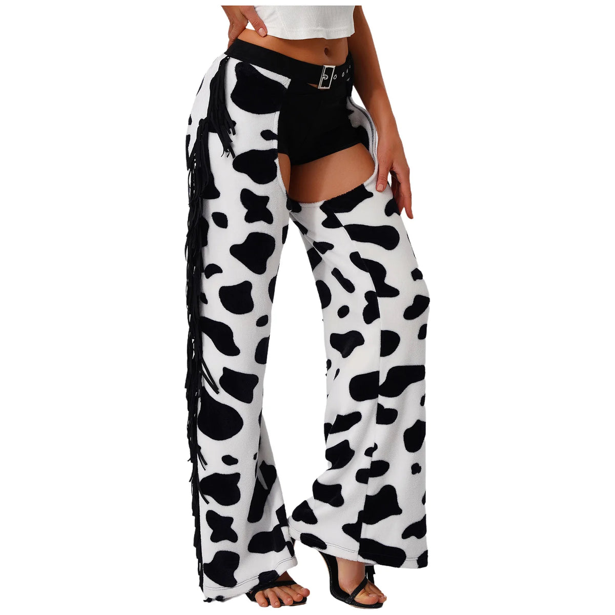 Tassel Chaps - White - Cowboy Outpost
