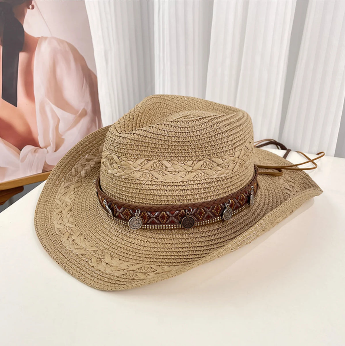 Straw Woven Cowboy Hat - Cowboy Outpost