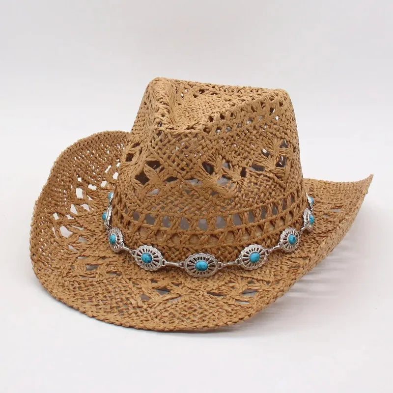 Straw Beach Cowboy Hat - C5 - Cowboy Outpost