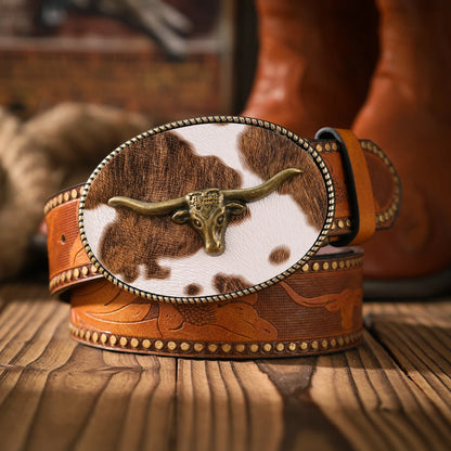 Metal Belt - Black gold - camel gold - Cowboy Outpost