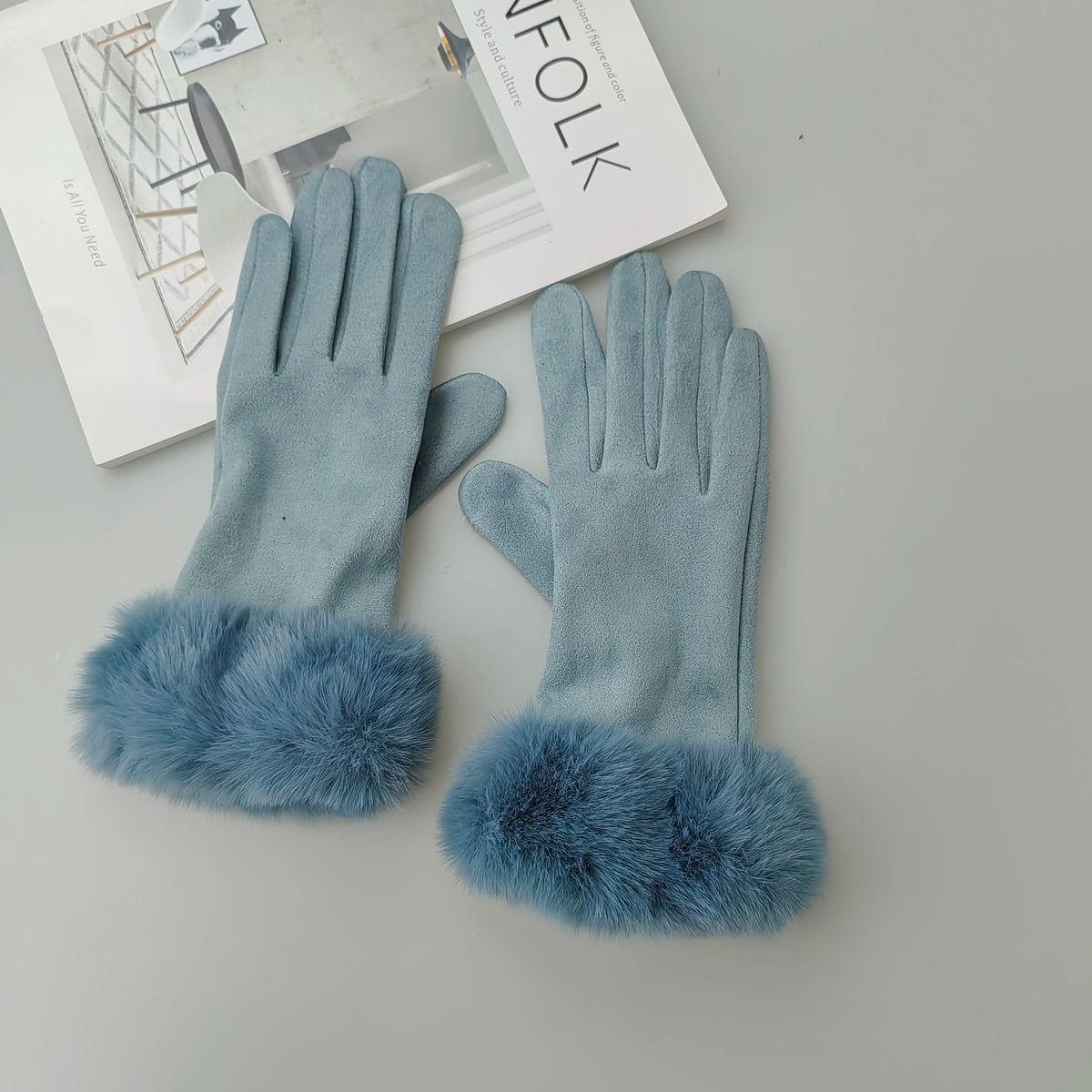 Suede Gloves - Dark Purple - Cowboy Outpost