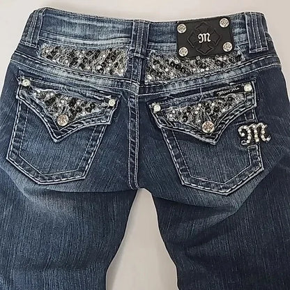 Embroidered Flare Jeans - 4 - Cowboy Outpost