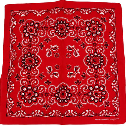 Cotton Red Bandana - Cowboy Outpost