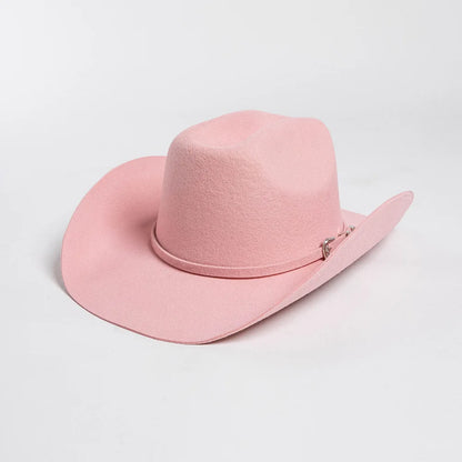 Felt Wide Brim Cowboy Hat - Oatmea - Cowboy Outpost