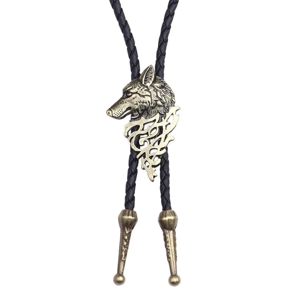 Leather Retro Bolo Tie - Cowboy Outpost