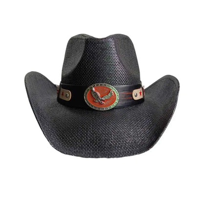 Straw Retro Cowboy Hat - 6 - Cowboy Outpost