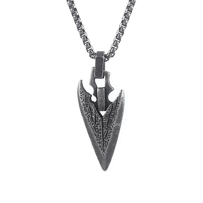 Steel Arrowhead Necklace - Cowboy Outpost