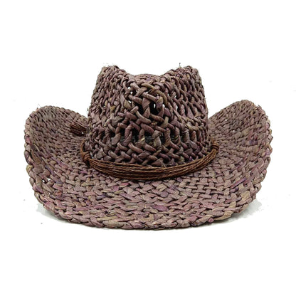 Straw Retro Cowboy Hat - 23 - Cowboy Outpost