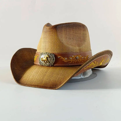 Straw Decal Cowboy Hat - Cowboy Outpost