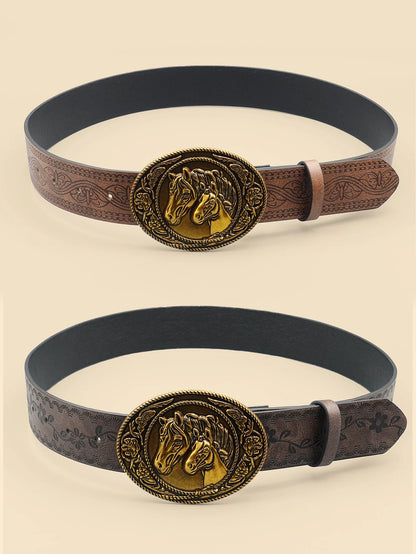 Denim Women's Belt - Coffee - Cowboy Outpost
