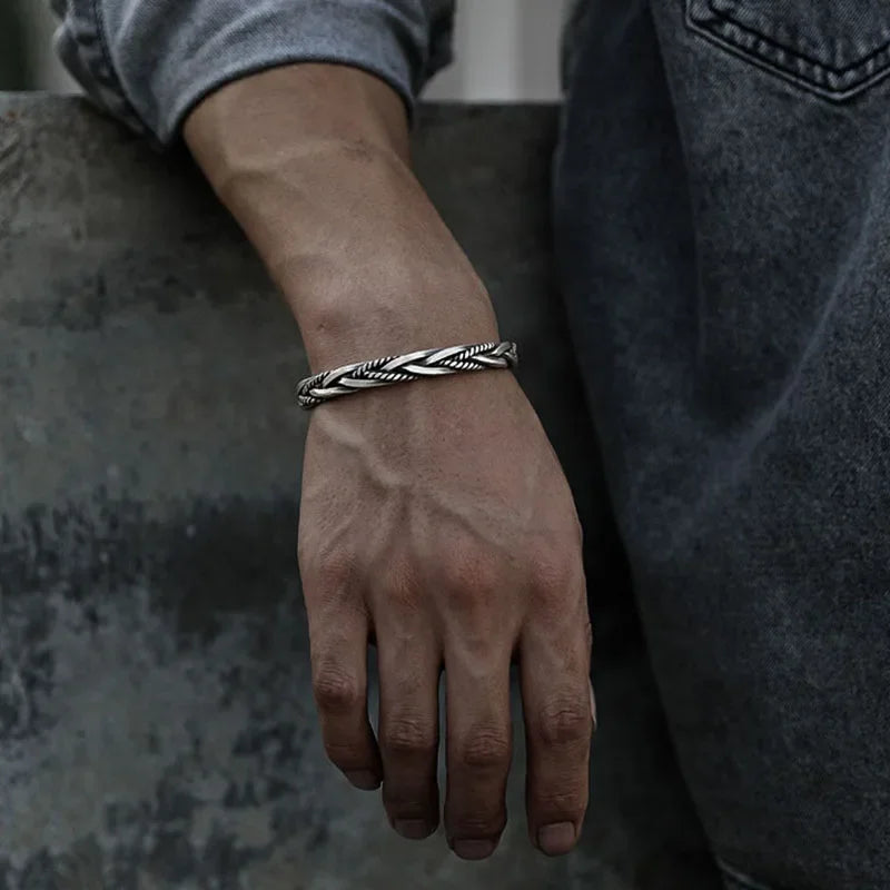 Silver Retro Bracelet - Cowboy Outpost