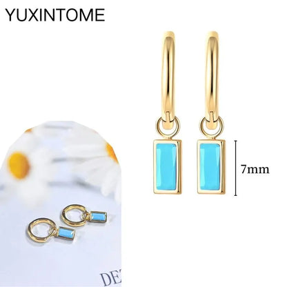 Turquoise Silver Earrings - Cowboy Outpost