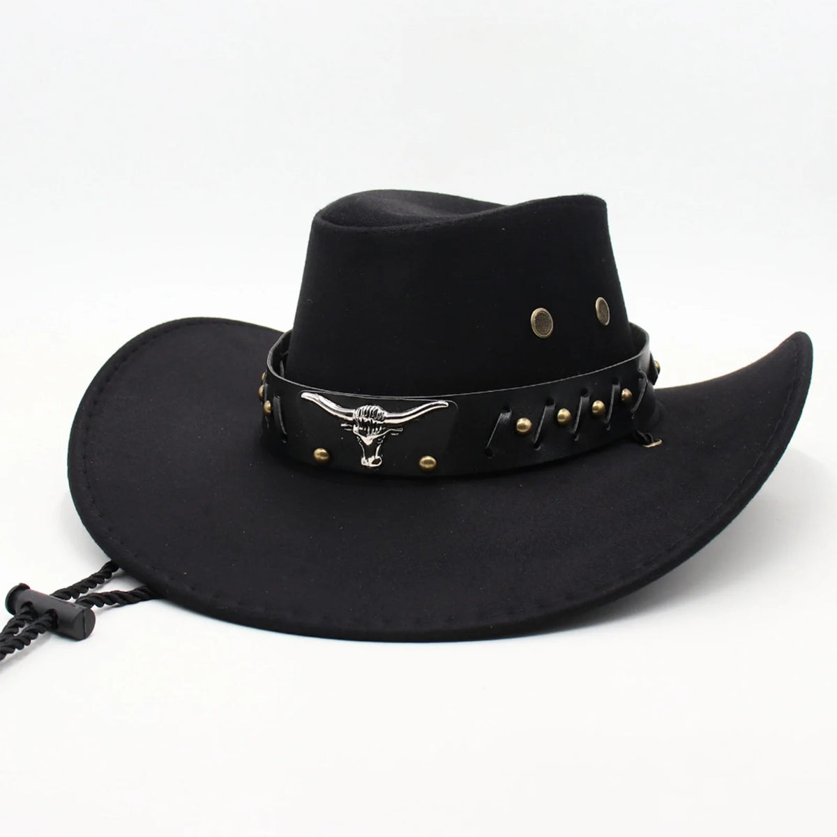 Leather Faux Cowboy Hat - Cowboy Outpost