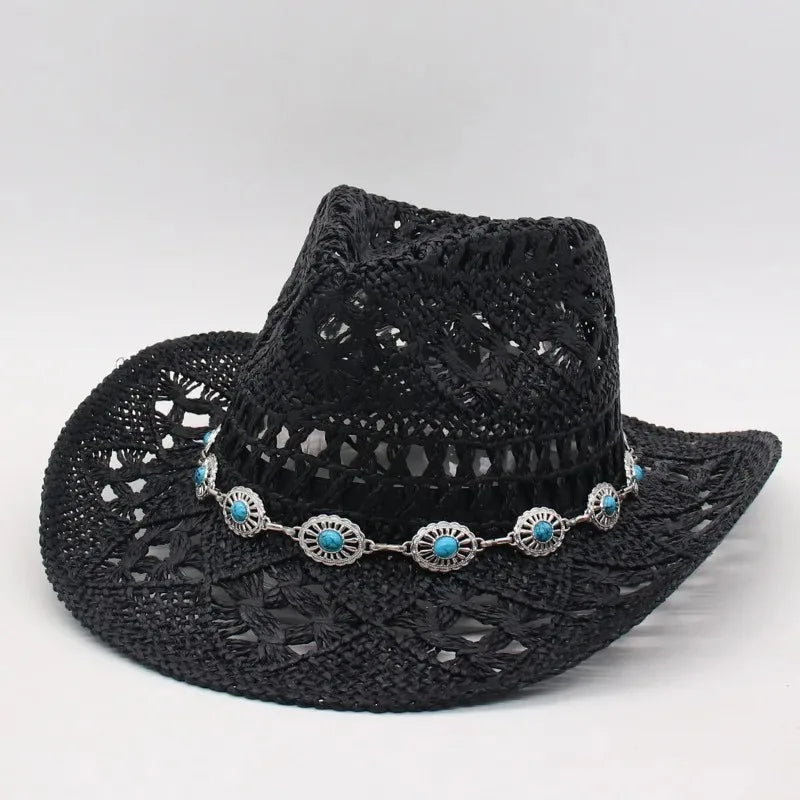 Straw Beach Cowboy Hat - E2 - Cowboy Outpost