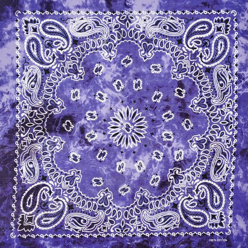 Gradient Cotton Scarf Bandana - Dye dark pueple - Cowboy Outpost