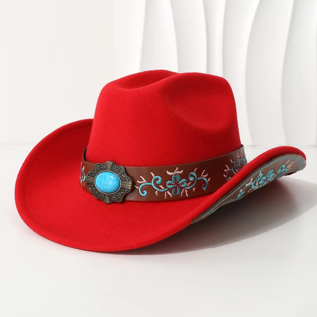 Leather Buckle Cowboy Hat - 6 - Cowboy Outpost