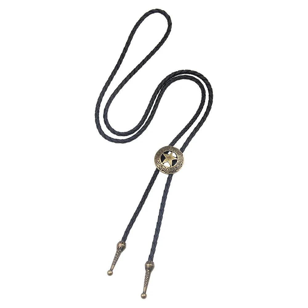 Leather Adjustable Bolo Tie - Cowboy Outpost