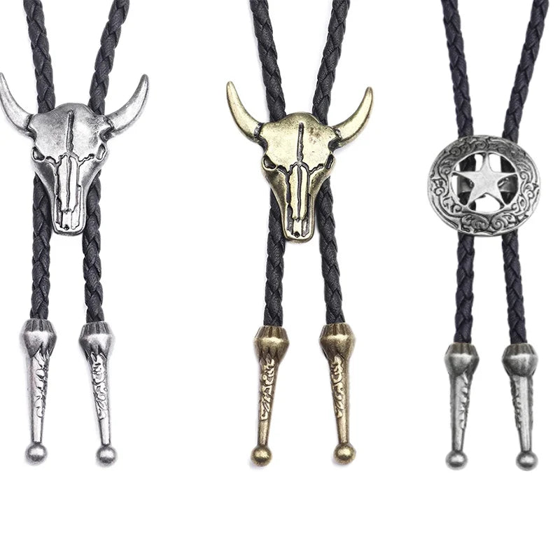 Leather Adjustable Bolo Tie - Cowboy Outpost
