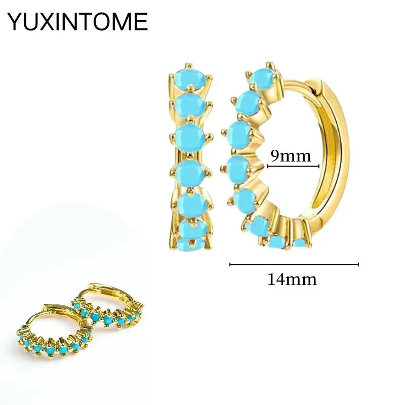 Turquoise Silver Earrings - Cowboy Outpost