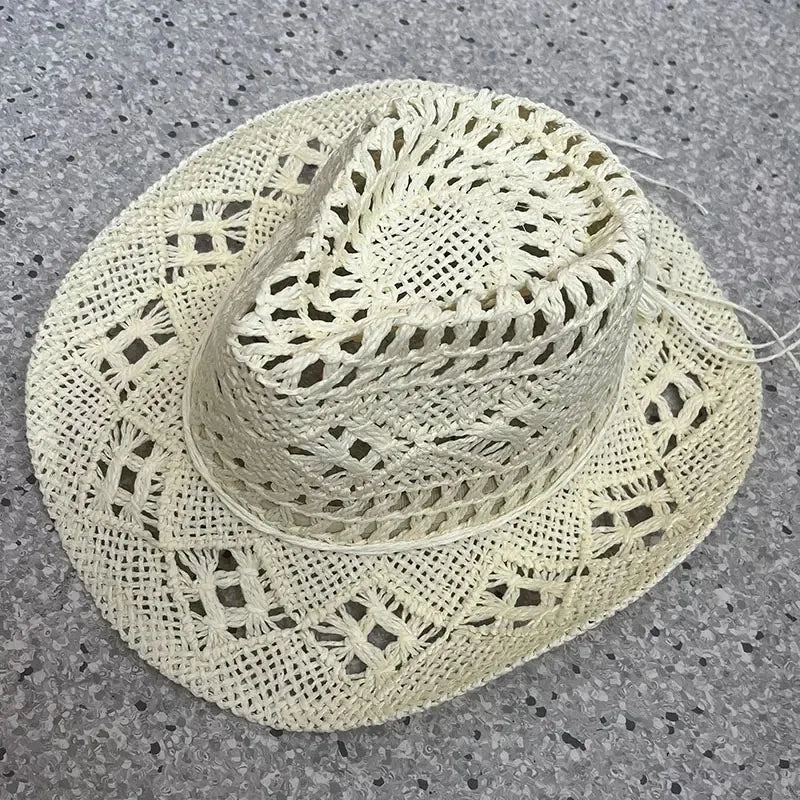 Straw Beach Cowboy Hat - F3 - Cowboy Outpost