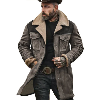 Men's Suede Jacket - Style 8 - Cowboy Outpost