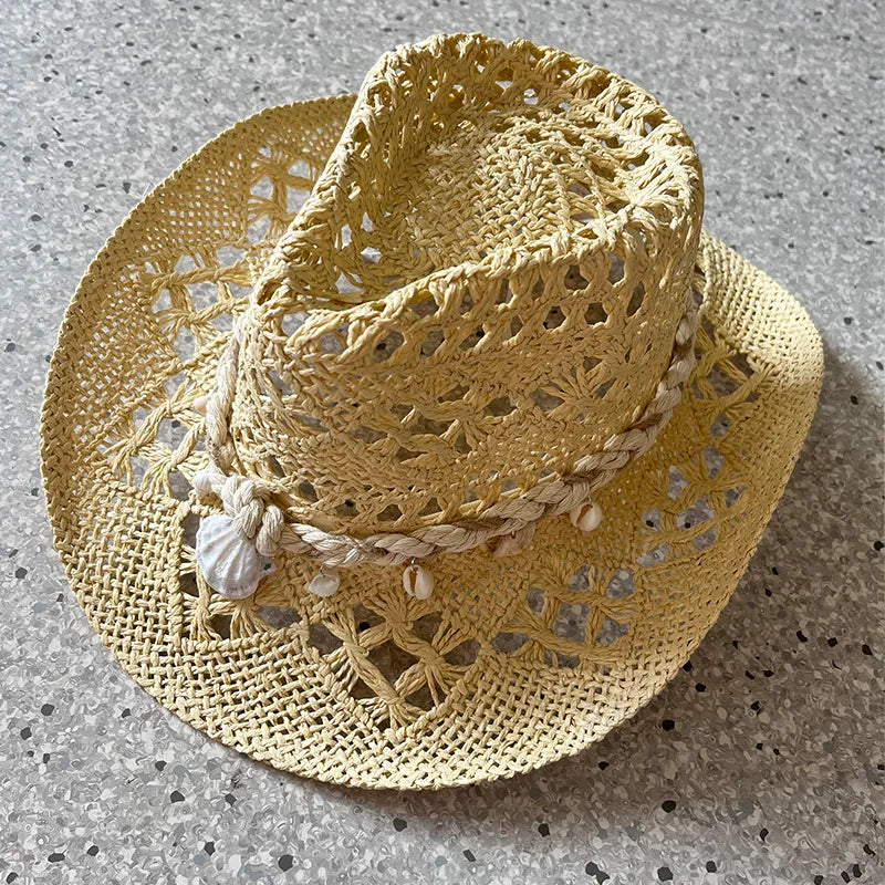 Straw Beach Cowboy Hat - B6 - Cowboy Outpost