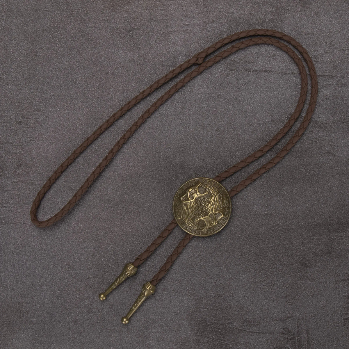 Leather Rechicgu Bolo Tie - Cowboy Outpost