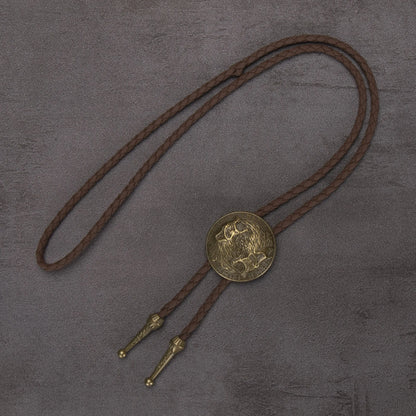 Leather Rechicgu Bolo Tie - Cowboy Outpost