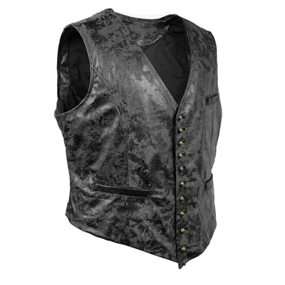 Suede Vintage Vests - Grey - Cowboy Outpost