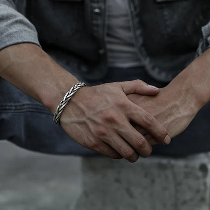 Silver Retro Bracelet - Cowboy Outpost