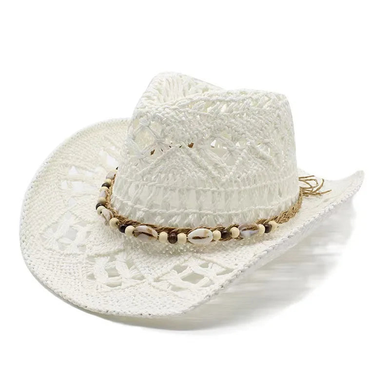 Straw Beach Cowboy Hat - F2 - Cowboy Outpost