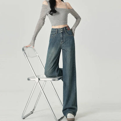 Wide-Leg High-Waist Jeans - Cowboy Outpost