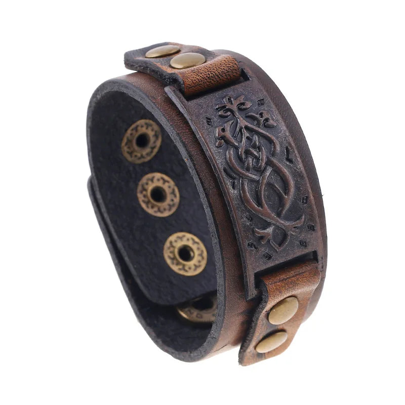 Leather Retro Bracelet - Cowboy Outpost